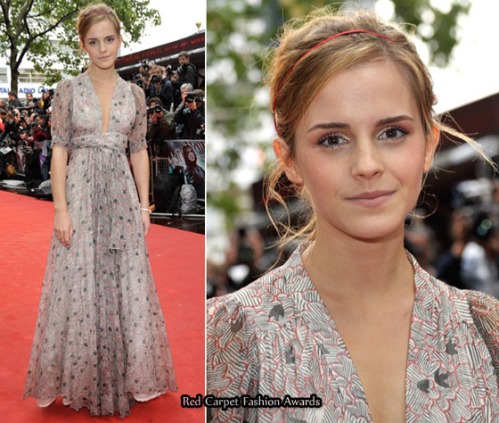 Emma Watson Ossie Clark Dress. The lovely Emma Watson,
